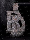 Custom VVS Moissanite Hip Hop Initial Letter Name Pendant 925 Silver Jewelry