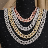 Fashion Moissanite 10mm Baguette Cut Claw Setting Trendy 925 Silver Statement Hip Hop Necklace
