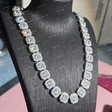 Hip Hop VVS Moissanite Round Cut Diamond Statement Link Chain For Men & Women
