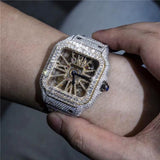 Iced Out Full VVS Moissanite Diamond Stainless Steel Watch