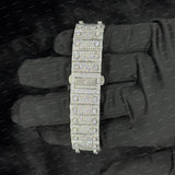 Luxury Iconic Arabic Number Hip Hop Iced Out VVS Moissanite Diamond Watch