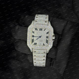 Full Snow White Roman Dial Luxury VVS Moissanite Diamond watch
