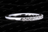 Premium Luxurious Round Moissanite Diamond Band Half Eternity Wedding Band