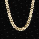 VVS Moissanite Brilliant Cut Multiple Lengths Iced Rapper Hip Hop 925 Sterling Silver Cuban Chain