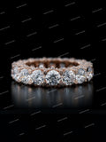 High Quality 925 Sterling Silver VVS Moissanite Eternity Wedding Engagement Ring