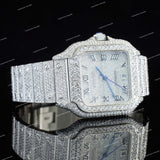 Fully Diamond Iced Out VVS Moissanite Diamond Watch For Men