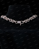 New Design Infinity Cuban Link Chain 925 Solid Silver VVS Moissanite Hip Hop Statement Man Necklace
