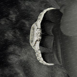 41MM Fully White Tone Iced Out VVS Moissanite Diamond Hip Hop Watch for Men