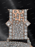 Custom VVS Moissanite Hip Hop Initial Letter Name Pendant 925 Silver Jewelry