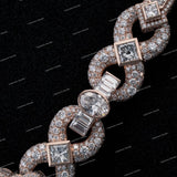 VVS Moissanite Cross Cuban Link Chain Necklace 925 Sterling Silver Iced Custom Hip Hop Jewelry