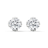 S925 Sterling Silver Moissanite Women's Stud Earrings Light Luxury Fashion Earrings