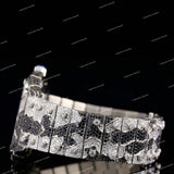 Luxury Snake Skin Pattern Iced Out VVS Moissanite Diamond Watch