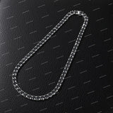 Pass Diamond Tester 925 Silver Black Moissanite Diamond Hip Hop Jewelry Iced Chain Necklace