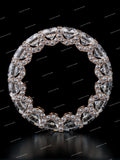 High Quality 925 Sterling Silver VVS Moissanite Eternity Wedding Engagement Ring