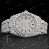 Fully Iced Out VVS Moissanite Diamond Watch Automatic Movement For Men