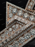 Personalized Iced Letter Z Pendant Fully Moissanite Diamond Encrusted Hip Hop 925 Silver Claw Setting Jewelry