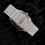 Personalized Premium Full Iced Yellow Gold Tone Moissanite Diamond Watch Luxury Street Style