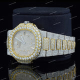 Classic Two Tone VVS Moissanite Diamond Iced Out Watch