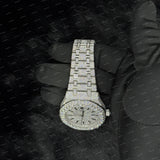 Fully Iced Out Black Stick Bar Moissanite Diamond Premium Watch For Men