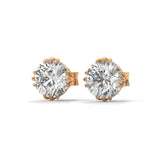 S925 Sterling Silver Moissanite Women's Stud Earrings Light Luxury Fashion Earrings
