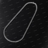 Pass Diamond Tester 925 Silver Black Moissanite Diamond Hip Hop Jewelry Iced Chain Necklace