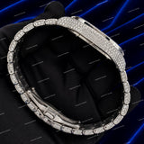 Luxury Iced Out Moissanite Diamond Skeleton Watch Custom Hip Hop Fashion Design