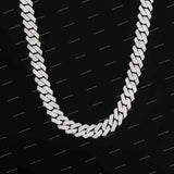 VVS Moissanite Brilliant Cut Multiple Lengths Iced Rapper Hip Hop 925 Sterling Silver Cuban Chain
