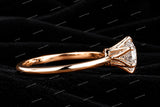 Luxury 925 Sliver VVS Moissanite Diamond Solitaire Perfect Engagement Ring
