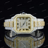 Premium Iced Out Full White Moissanite Diamond Watch For Men