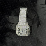 Full Snow White Roman Dial Luxury VVS Moissanite Diamond watch