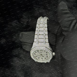 41MM Black Arabic Number Moissanite Diamond Luxury Hip Hop Watch