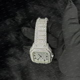 Luxury Iconic Arabic Number Hip Hop Iced Out VVS Moissanite Diamond Watch