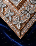 Luxury Custom Iced Shield S Shape VVS Moissanite Brilliant Cut IGI Certified 925 Sterling Silver Pendant
