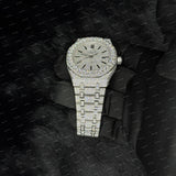 Fully Iced Out Black Stick Bar Moissanite Diamond Premium Watch For Men