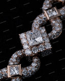 Iced Out Moissanite Diamond 925 Sterling Silver Infinity Chain