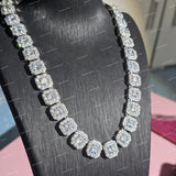 Hip Hop VVS Moissanite Round Cut Diamond Statement Link Chain For Men & Women
