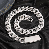 Fashion Moissanite 10mm Baguette Cut Claw Setting Trendy 925 Silver Statement Hip Hop Necklace