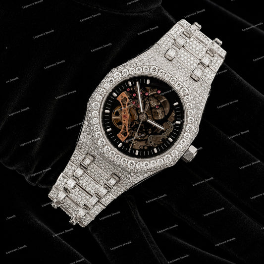 Full Iced Moissanite Diamond Watch Custom Hip Hop Premium Fashion Style