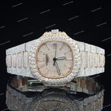 Classic Two Tone VVS Moissanite Diamond Iced Out Watch