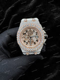 Full Iced VVS Moissanite Diamond Watch Luxury Hip Hop Statement Timepiece For Men