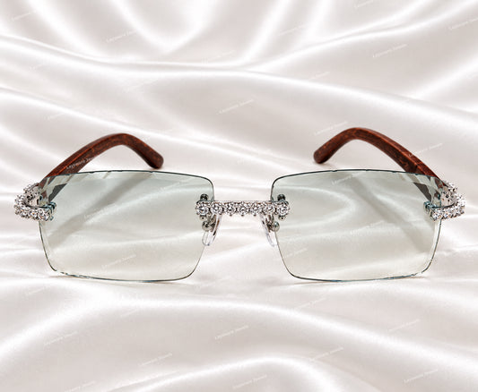 Premium VVS Moissanite Diamond Luxury Glasses Hip Hop Luxury Statement Sunglasses Party Wear