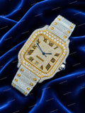 Premium Full Iced Moissanite Diamond Watch Personalized Custom Street Luxury Look