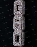 Custom Letter Name Pendant 925 Sterling Silver Gold Plated Moissanite Diamond Pendant