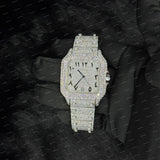 Luxury Iconic Arabic Number Hip Hop Iced Out VVS Moissanite Diamond Watch