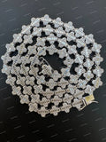 High Quality Custom Hip Hop Jewelry S925 Silver Four Leaf Clover 925 Sliver VVS Moissanite DiamondNecklace