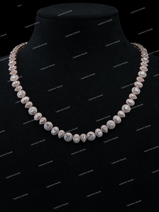 Personalized 925 Sterling Silver Brilliant Cut VVS Moissanite Iced Cuban Link Chain Necklace