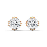 S925 Sterling Silver Moissanite Women's Stud Earrings Light Luxury Fashion Earrings