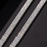Premium Quality VVS Moissanite Brilliant Cut Chain Hip Hop Multi-Length S925 Sterling Silver Iced Nacklace