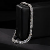 Premium Quality VVS Moissanite Brilliant Cut Chain Hip Hop Multi-Length S925 Sterling Silver Iced Nacklace