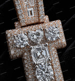 Luxurious Style VVS Moissanite Diamond S925 Sliver Iced Out 3D Pendant Name Letter Pendant